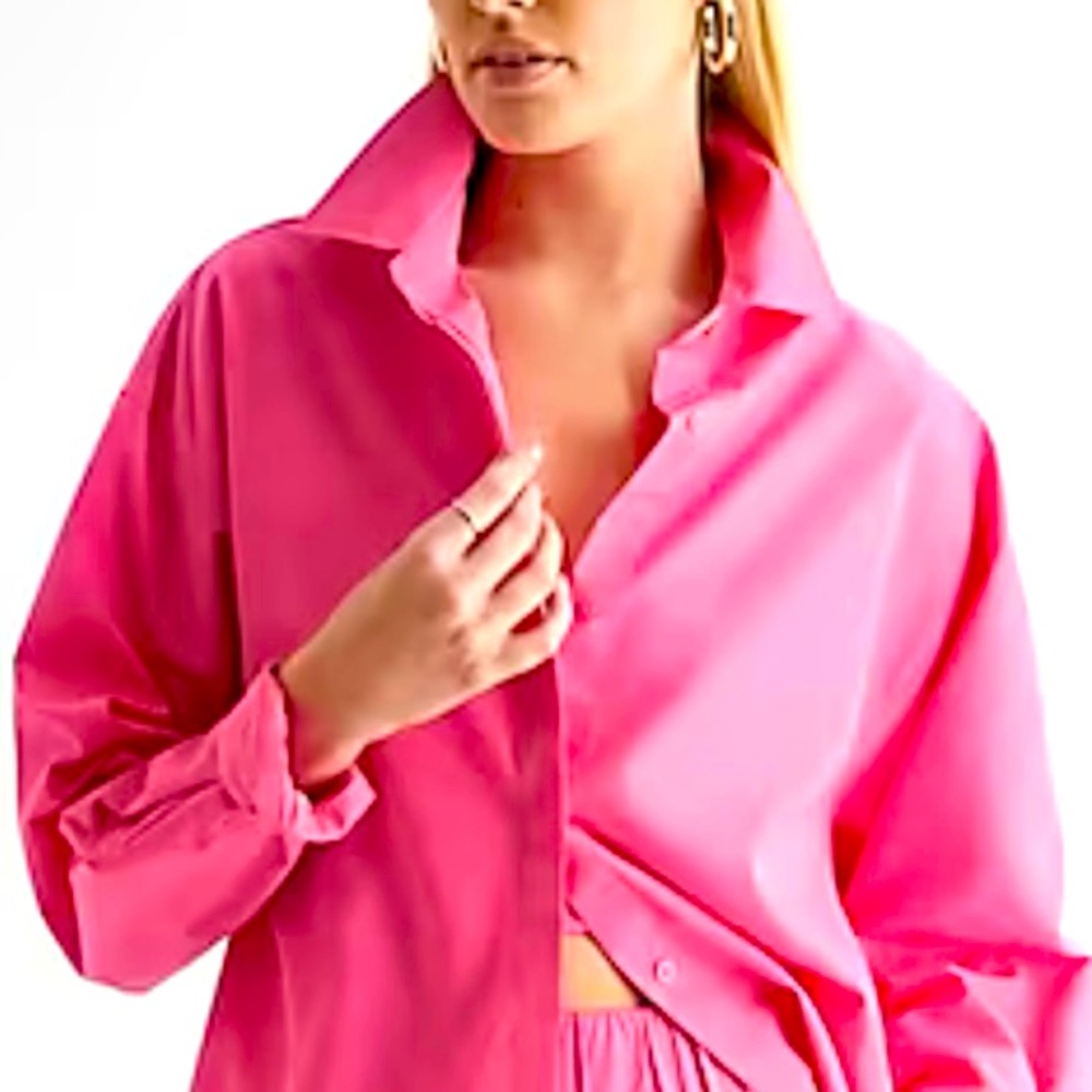 Express. Boyfriend Portofini button up shirt